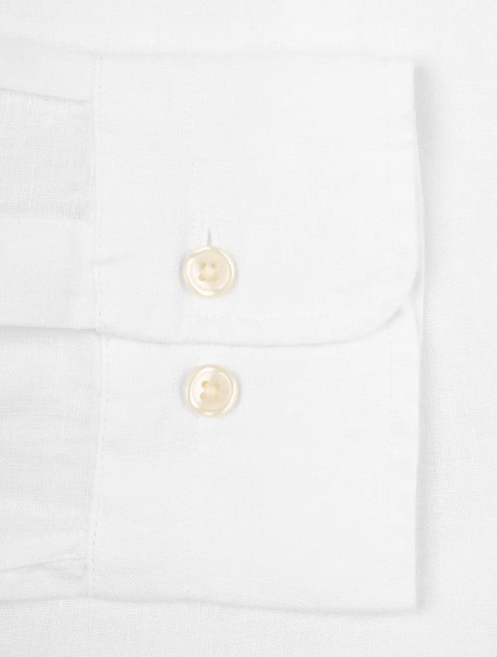 Regular Linen Shirt Capri White