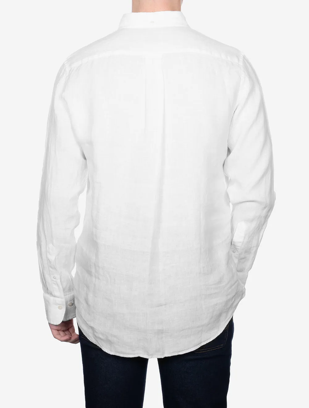 Regular Linen Shirt Capri White