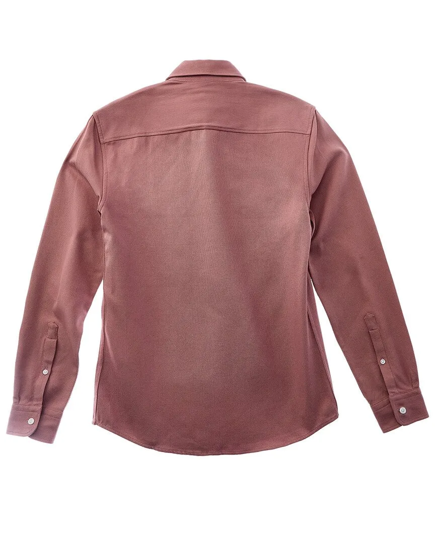 Reiss Arlo Textured Canvas Shirt