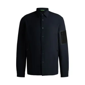 Relaxed-fit overshirt in water-repellent stretch fabric