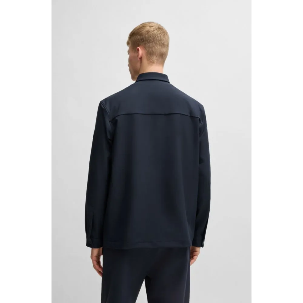 Relaxed-fit overshirt in water-repellent stretch fabric