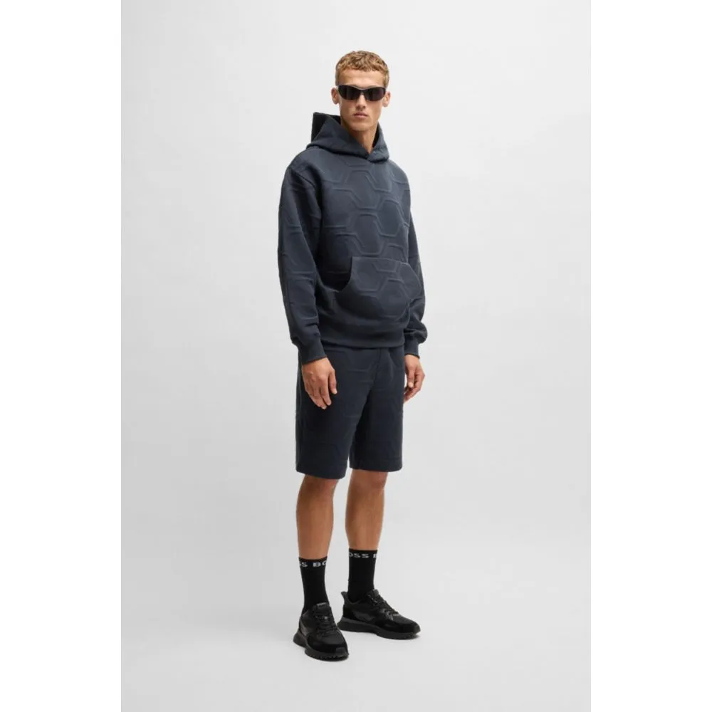 Relaxed-fit shorts with hexagonal quilting