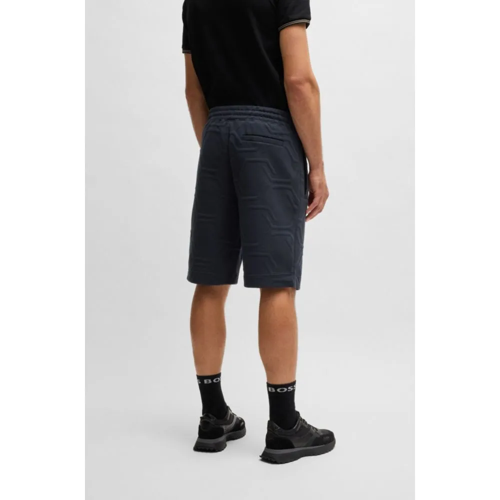Relaxed-fit shorts with hexagonal quilting