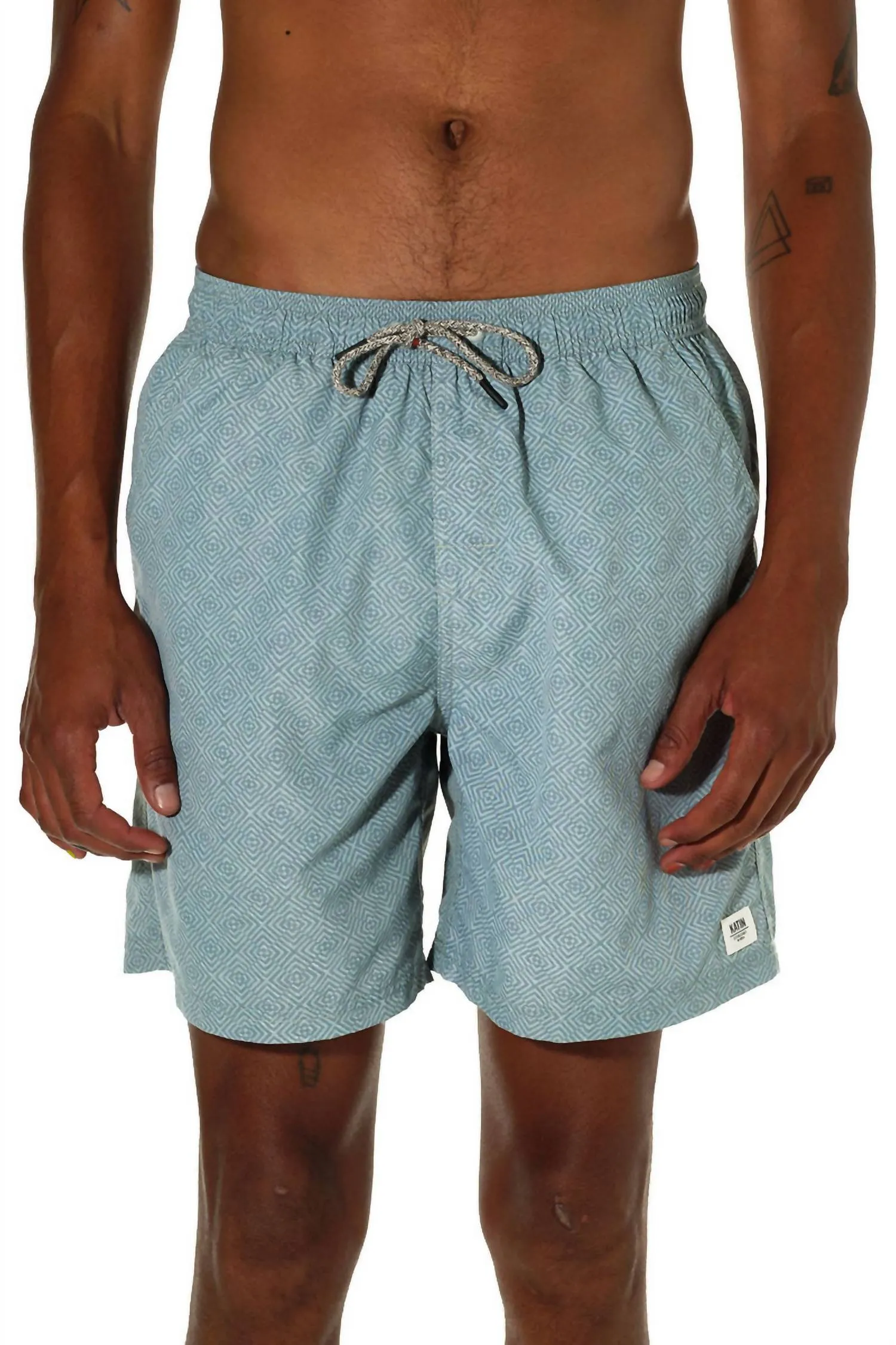 Reverb Volley Trunk Short In Blue Surf