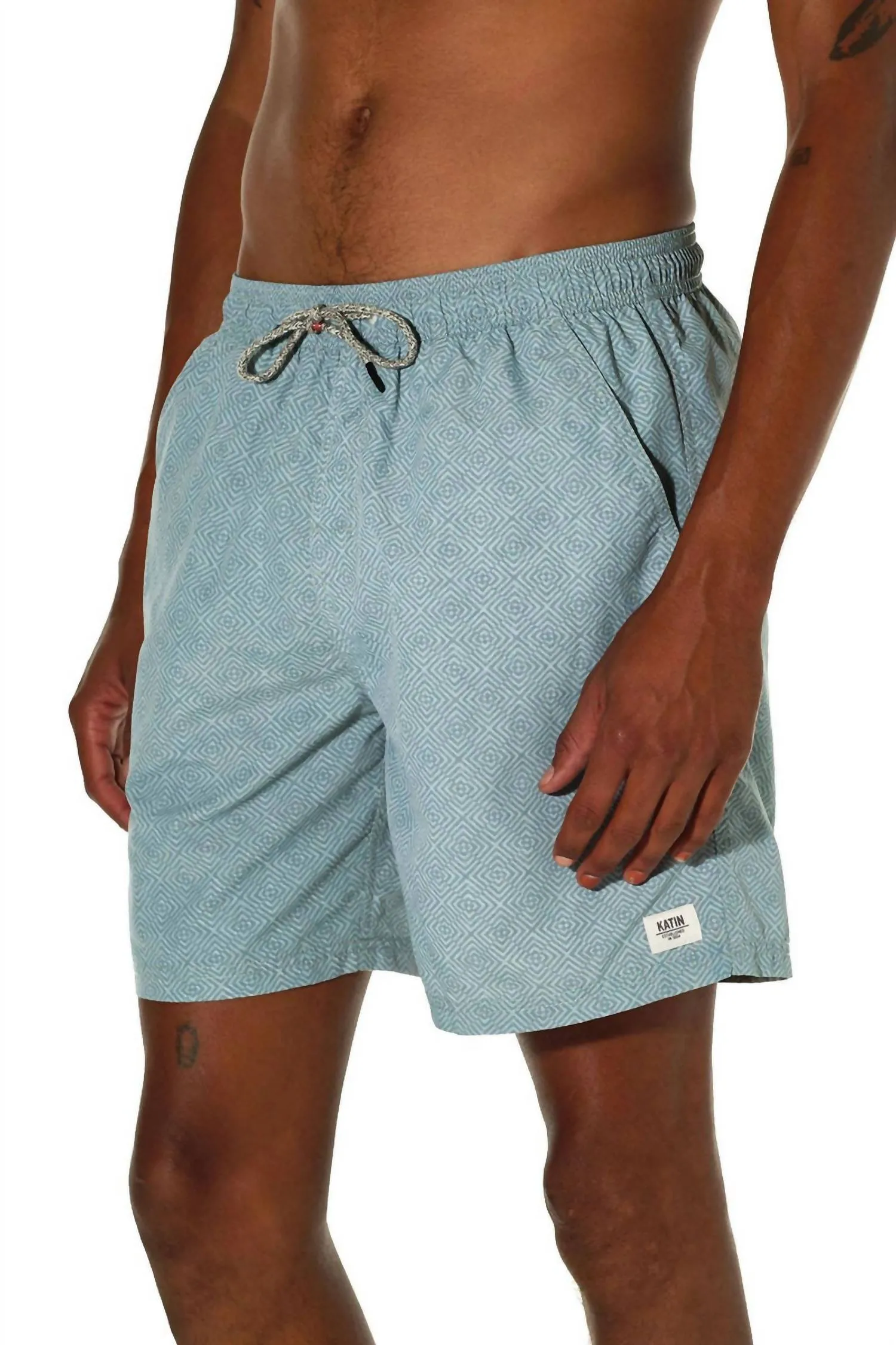 Reverb Volley Trunk Short In Blue Surf