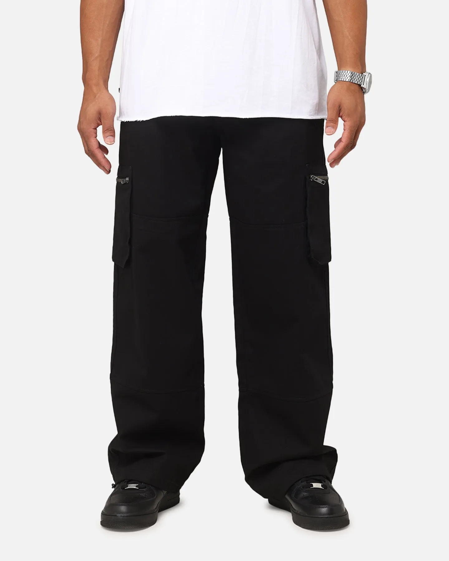 Saint Morta Inutero Baggy Cargo Pants Black