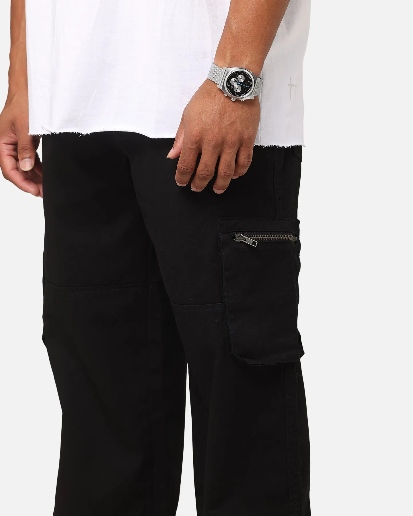 Saint Morta Inutero Baggy Cargo Pants Black