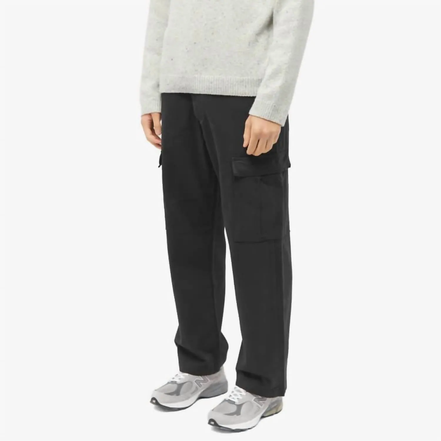 Santo Herringbone Trouser In Black