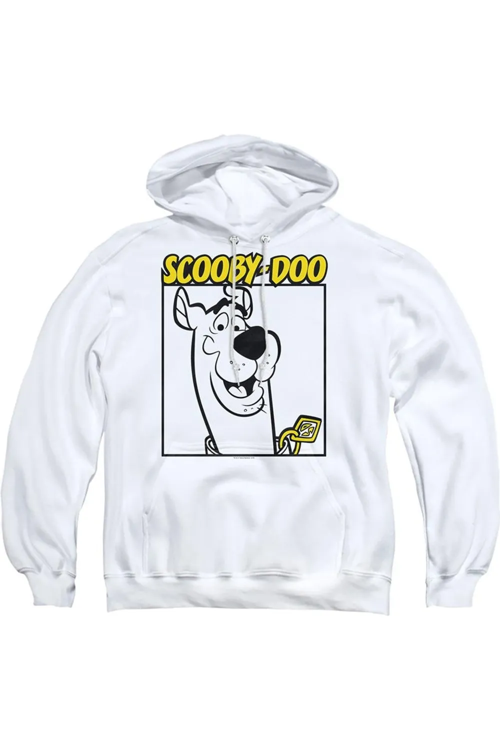 Scooby Doo Scooby Square Adult Pull Over Hoodie / Hooded Sweatshirt