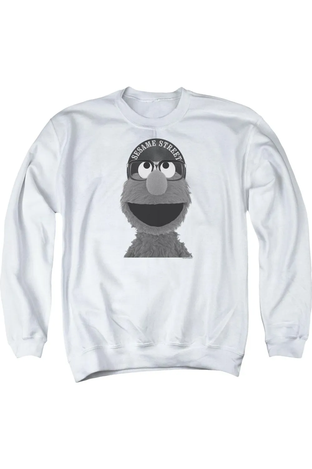 Sesame Street Elmo Lee Adult Crewneck Sweatshirt