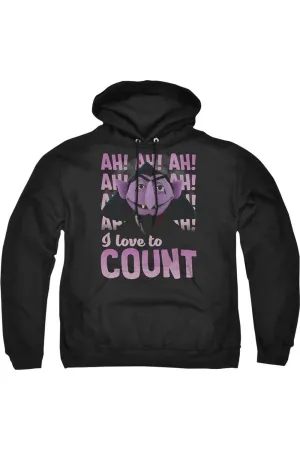 Sesame Street The Count Ah! Ah! Ah! Adult Pull Over Hoodie