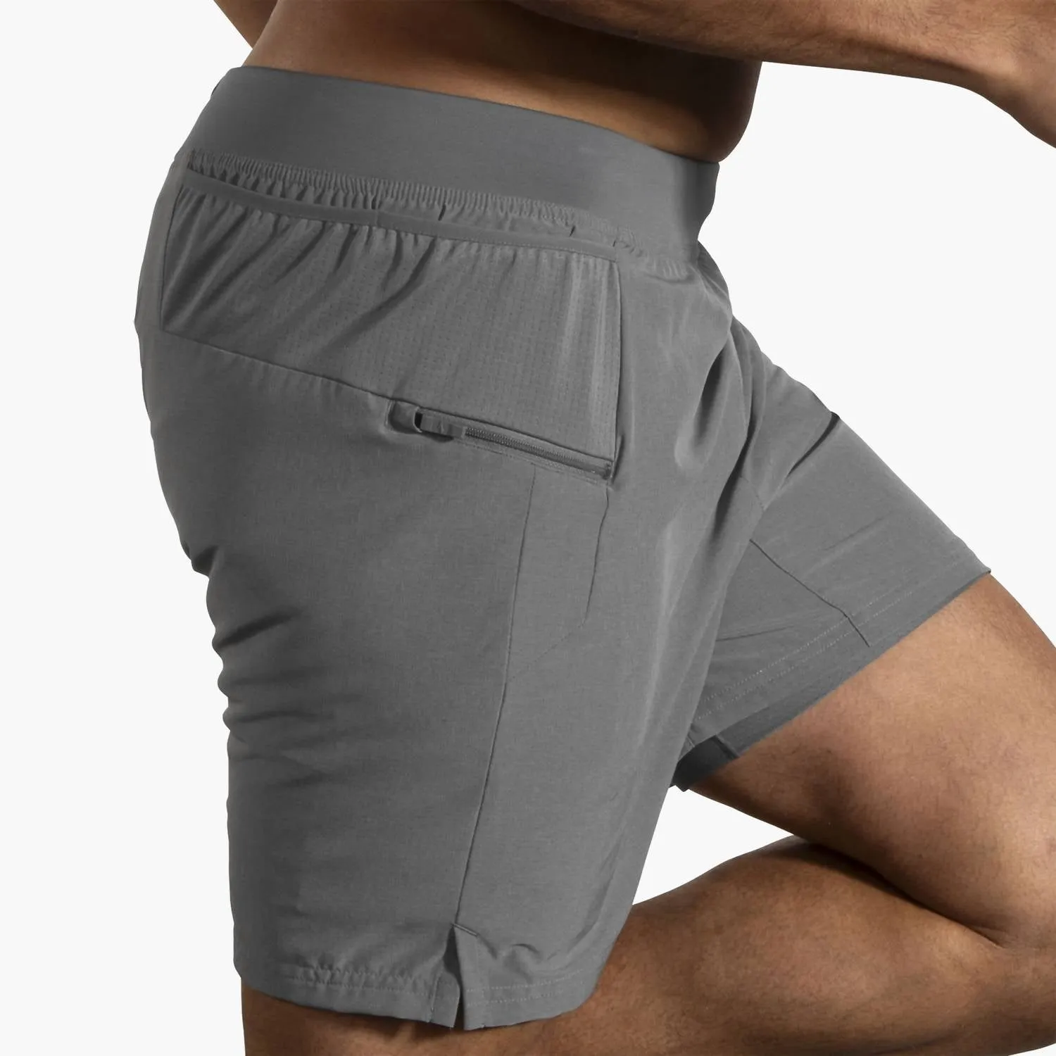Sherpa 2-In-1 Short In Heather Charcoal