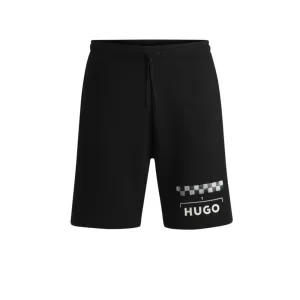 Shorts with racing print