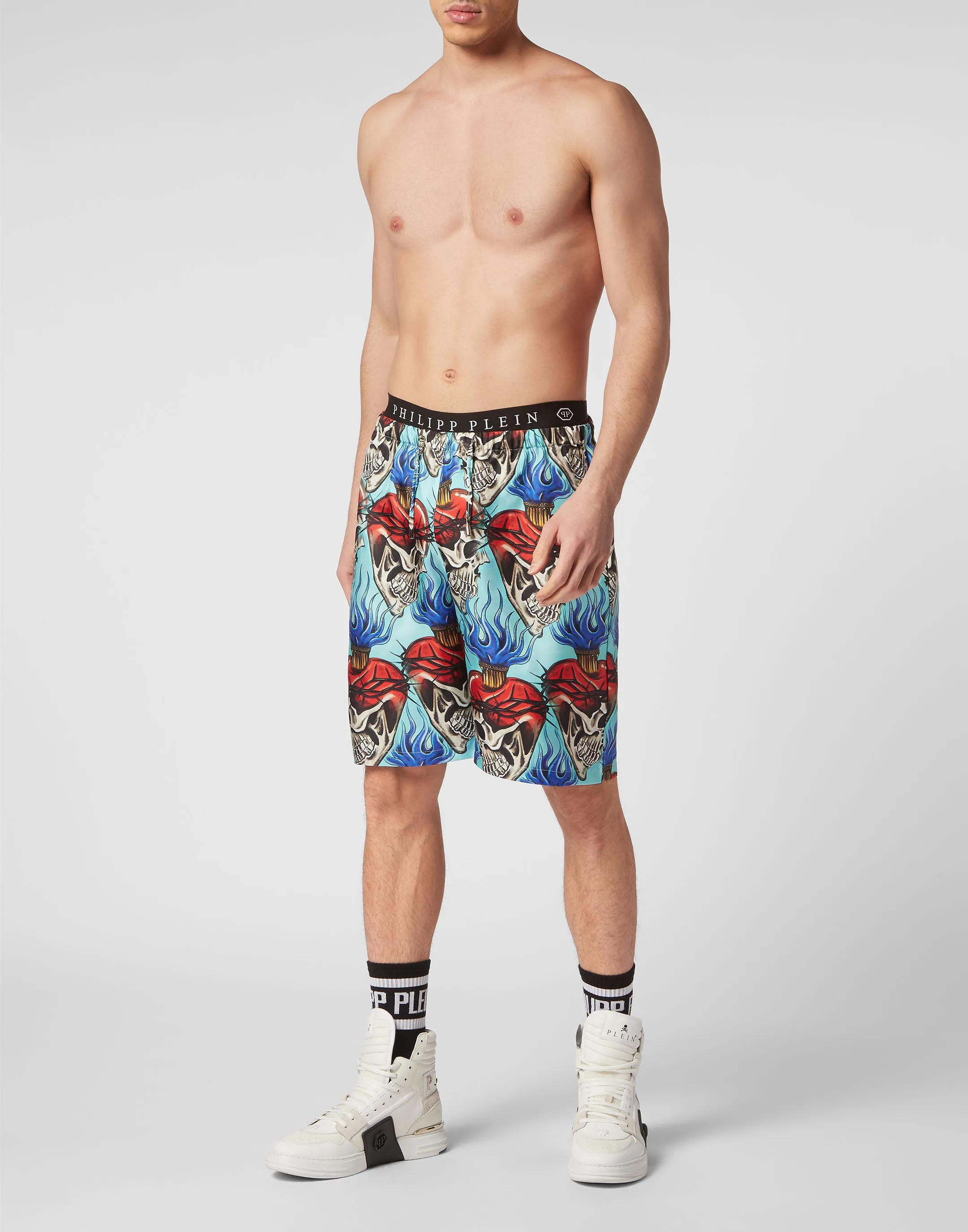 Silk Shorts Love Tattoo