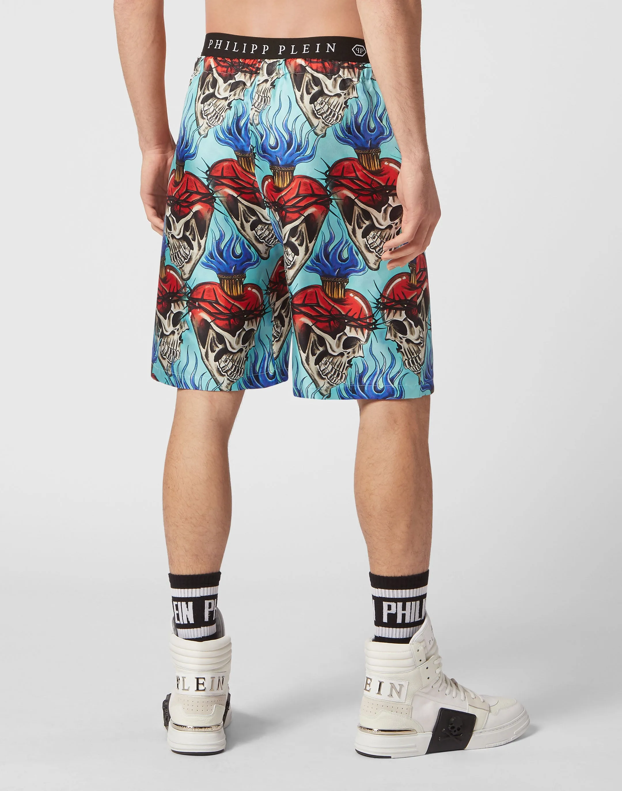 Silk Shorts Love Tattoo