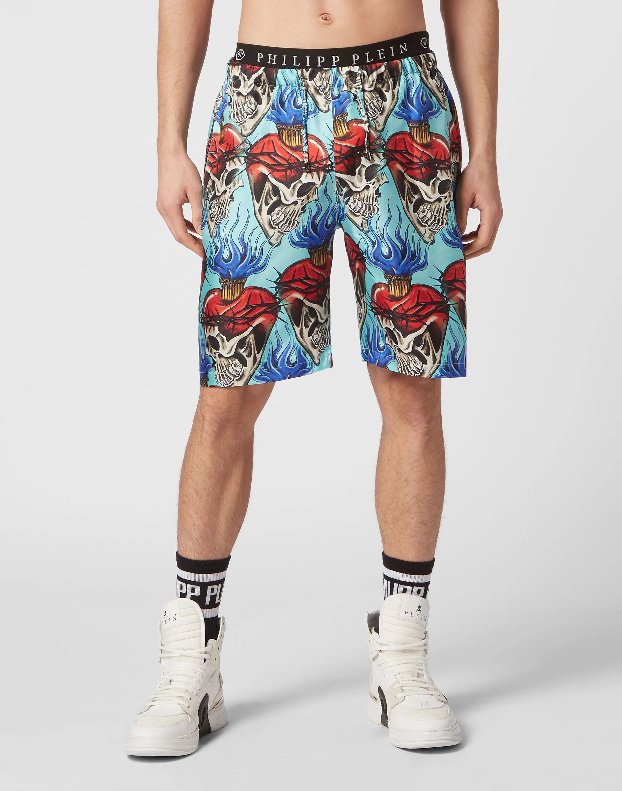 Silk Shorts Love Tattoo
