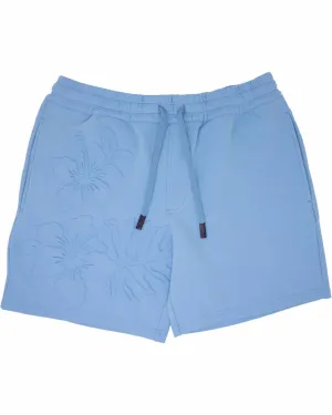 Silus Embossed Interlock Shorts In Blue