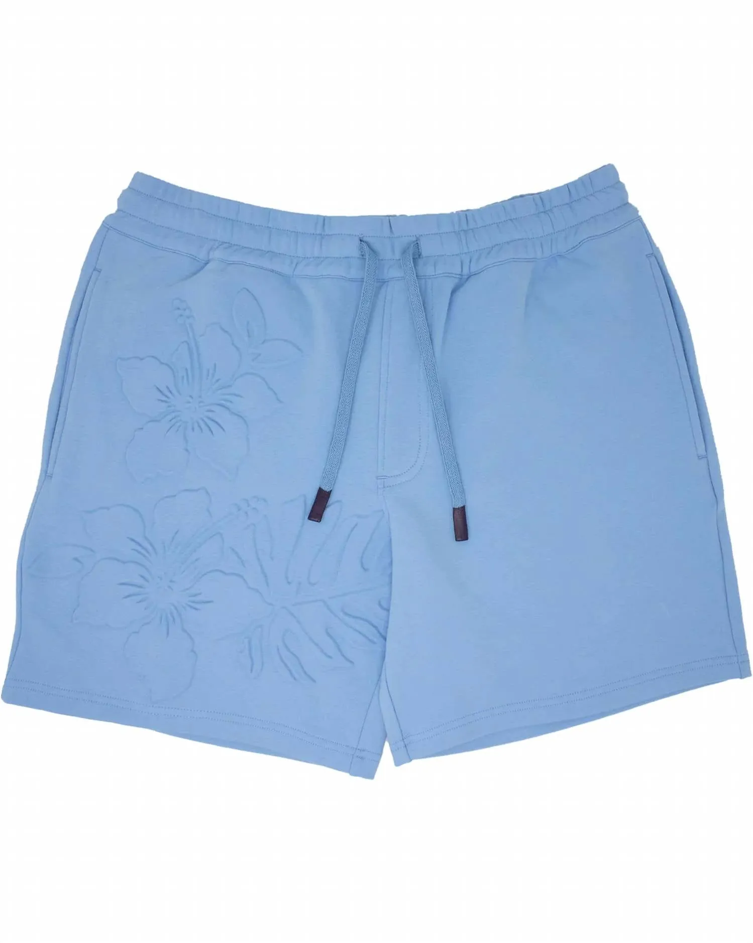 Silus Embossed Interlock Shorts In Blue