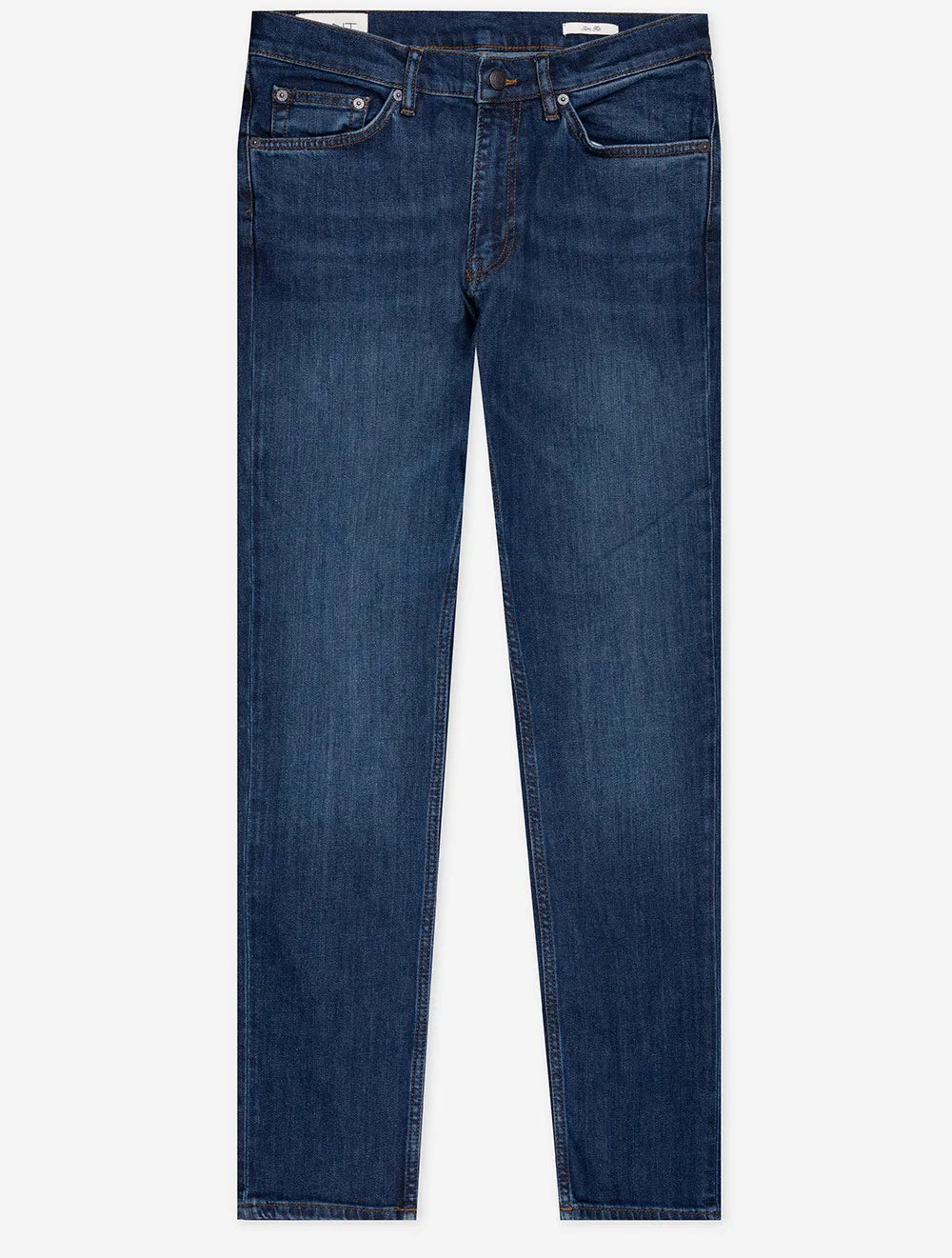 Slim Fit Jeans Dark Blue Worn In