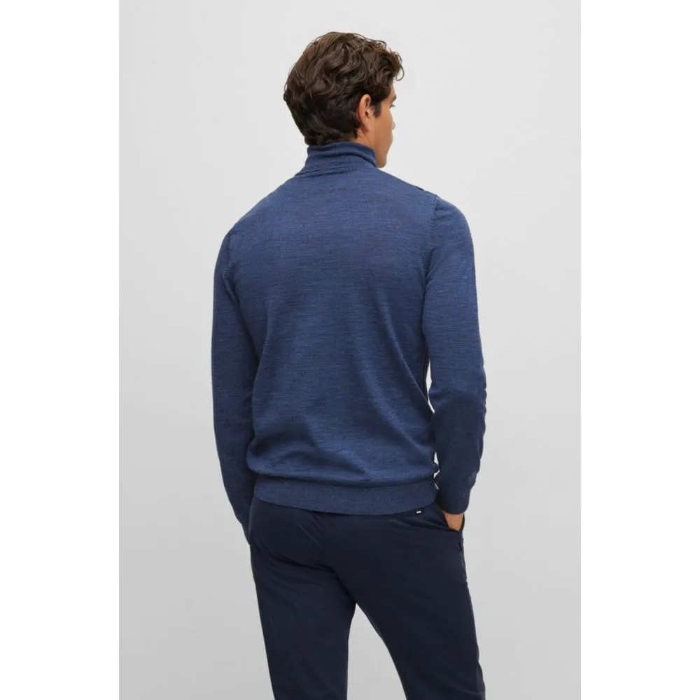 Slim-fit rollneck sweater in virgin wool