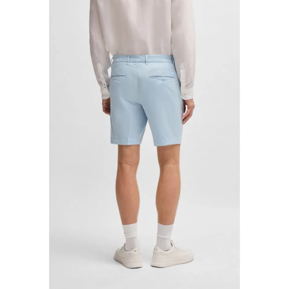 Slim-fit shorts in stretch-cotton twill