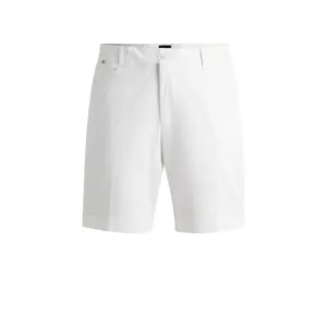 Slim-fit shorts in stretch-cotton twill