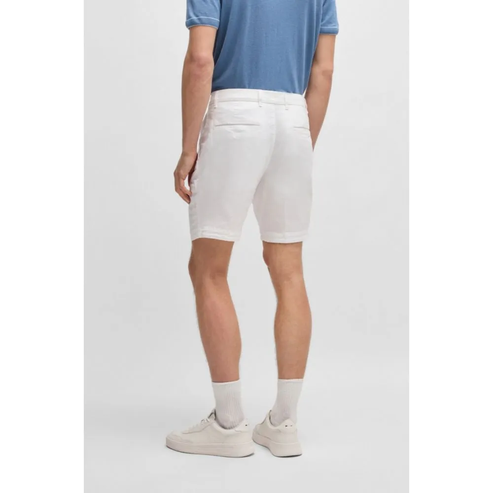Slim-fit shorts in stretch-cotton twill