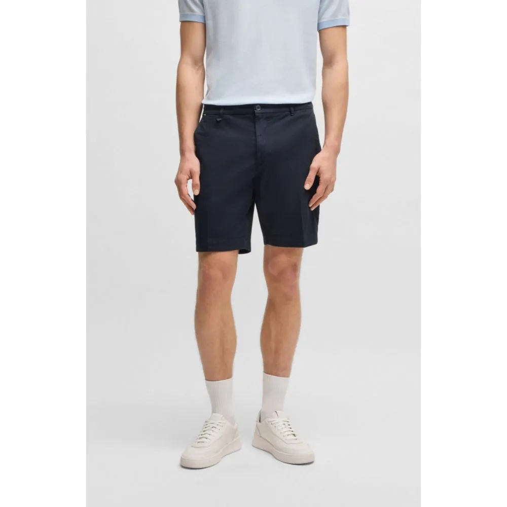 Slim-fit shorts in stretch-cotton twill