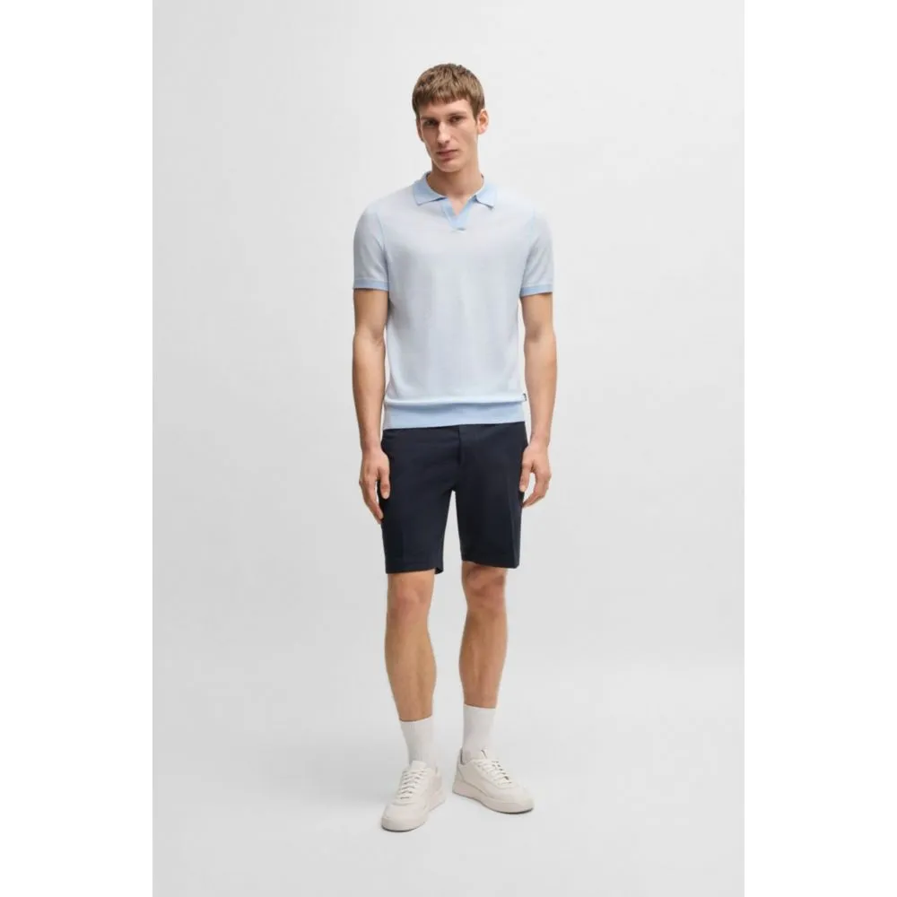 Slim-fit shorts in stretch-cotton twill