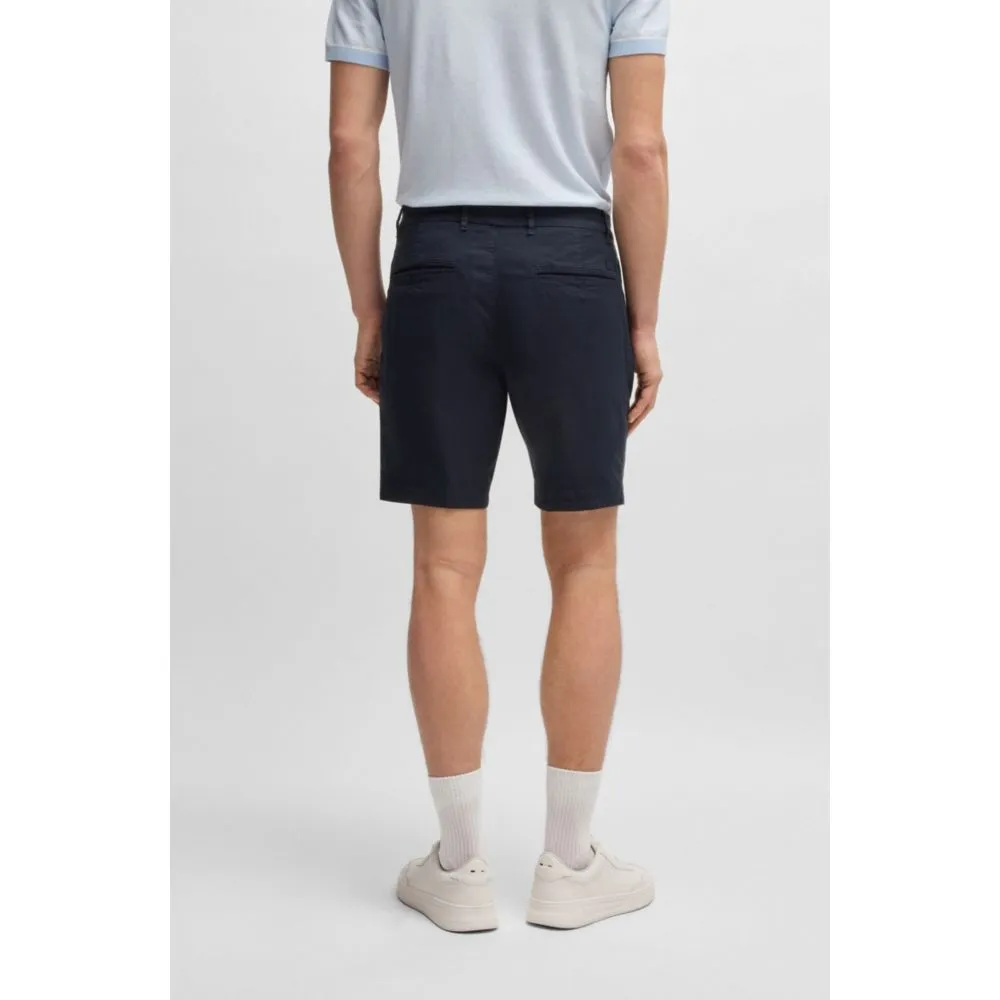 Slim-fit shorts in stretch-cotton twill