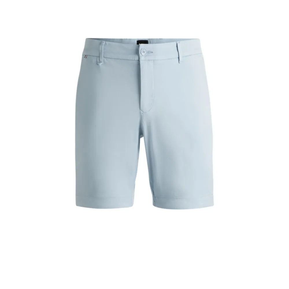Slim-fit shorts in stretch-cotton twill