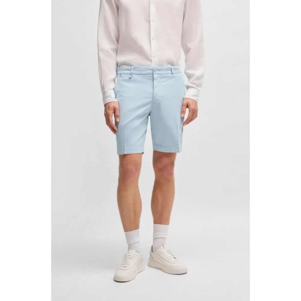 Slim-fit shorts in stretch-cotton twill