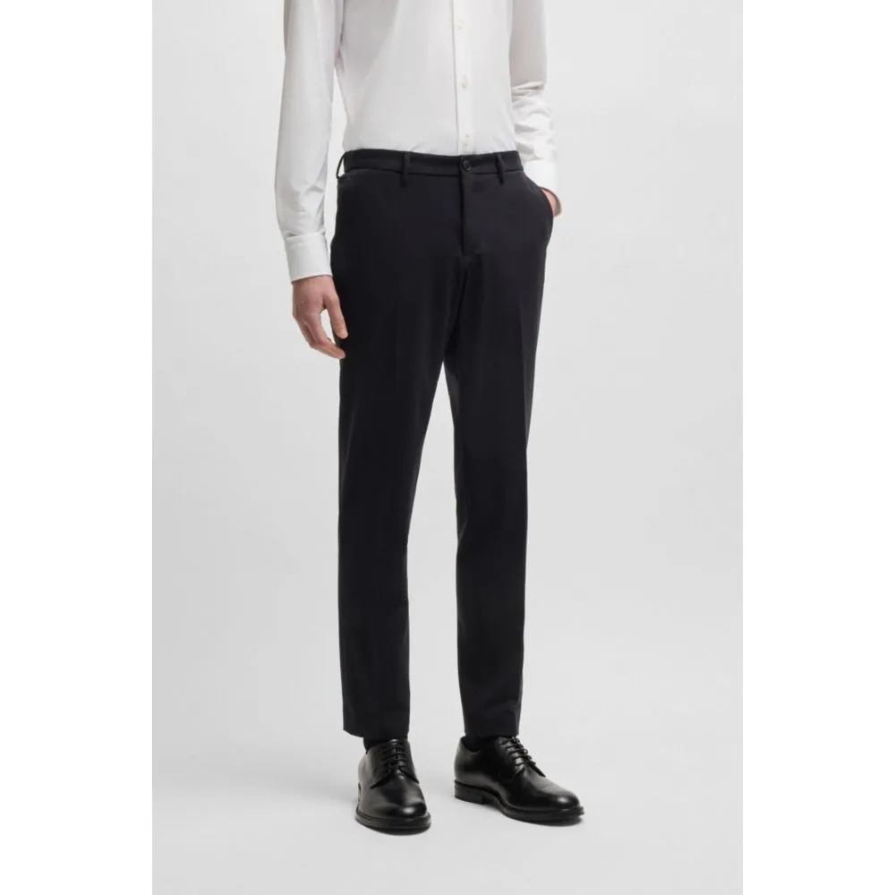 Slim-fit trousers in performance-stretch jersey