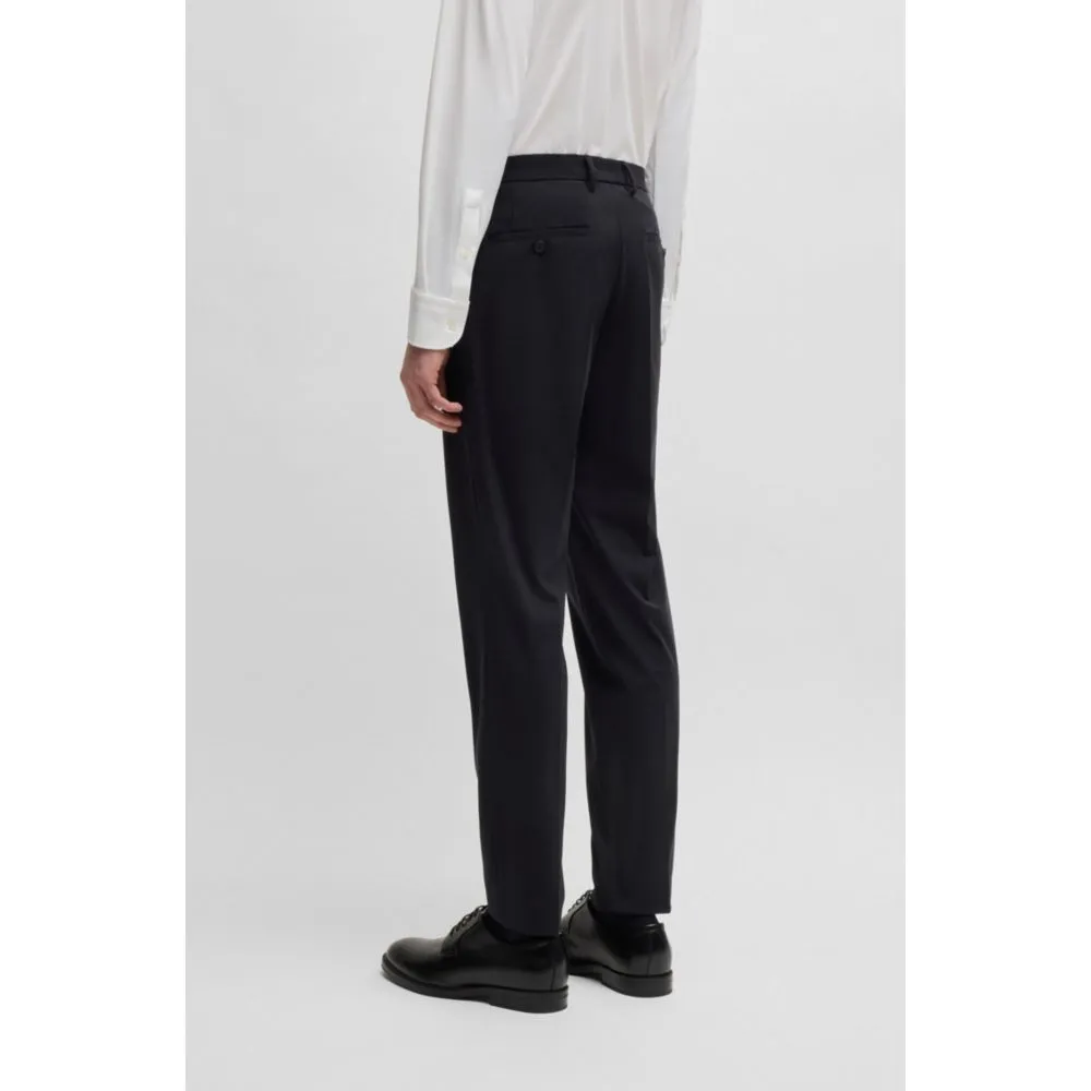 Slim-fit trousers in performance-stretch jersey