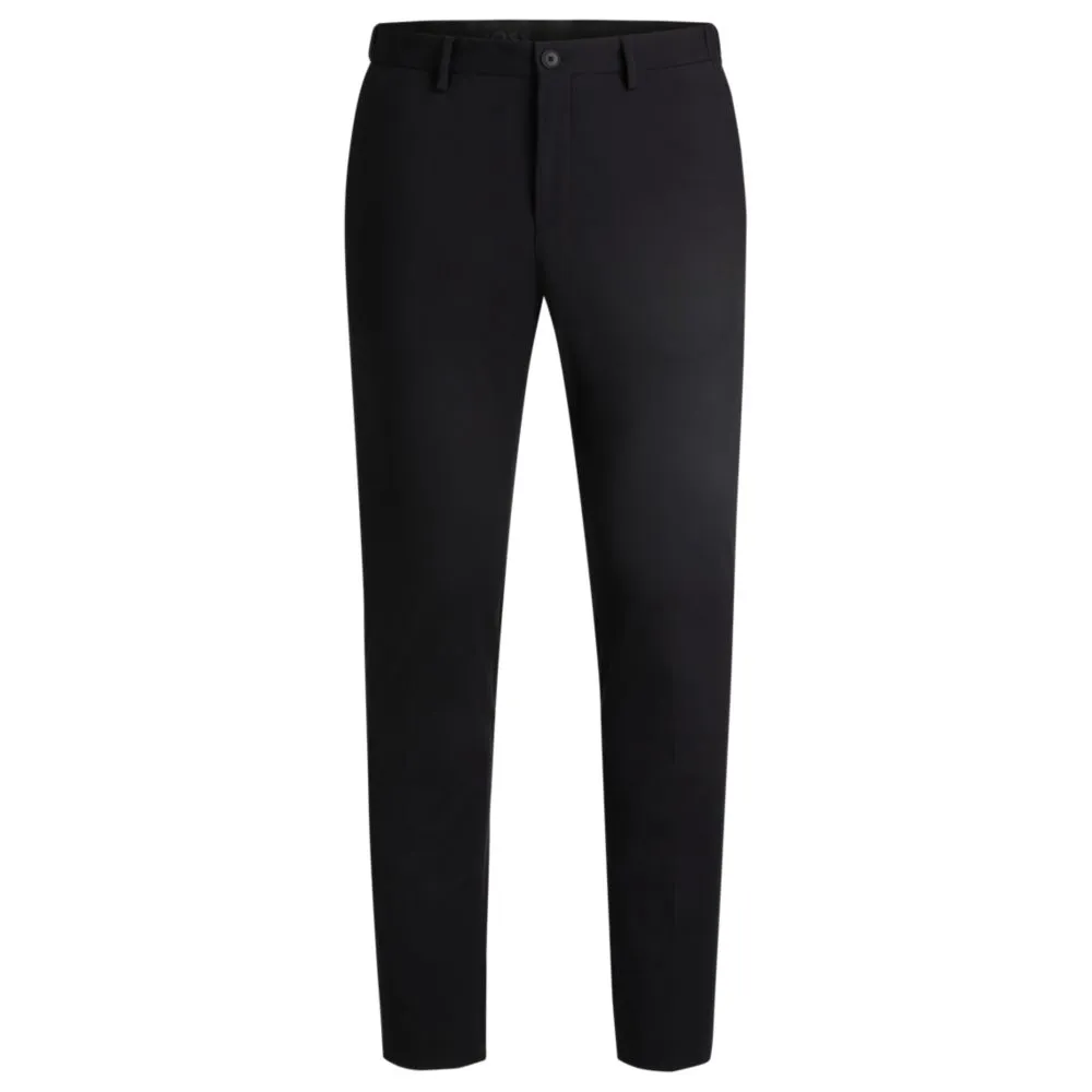 Slim-fit trousers in performance-stretch jersey