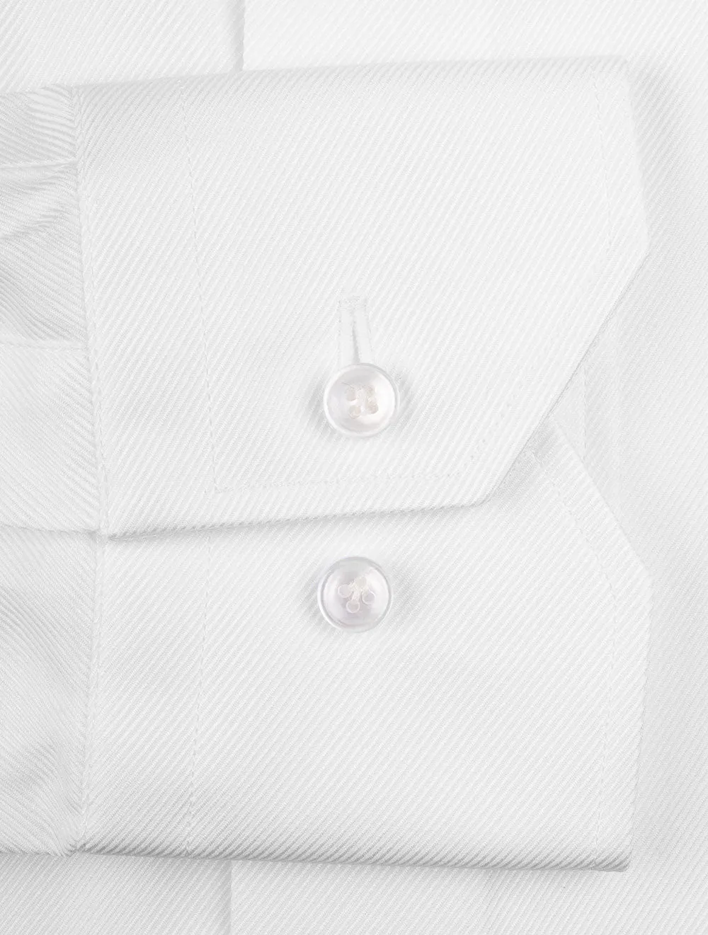 Slim Twill Shirt White