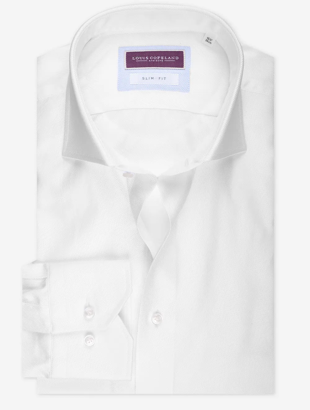 Slim Twill Shirt White