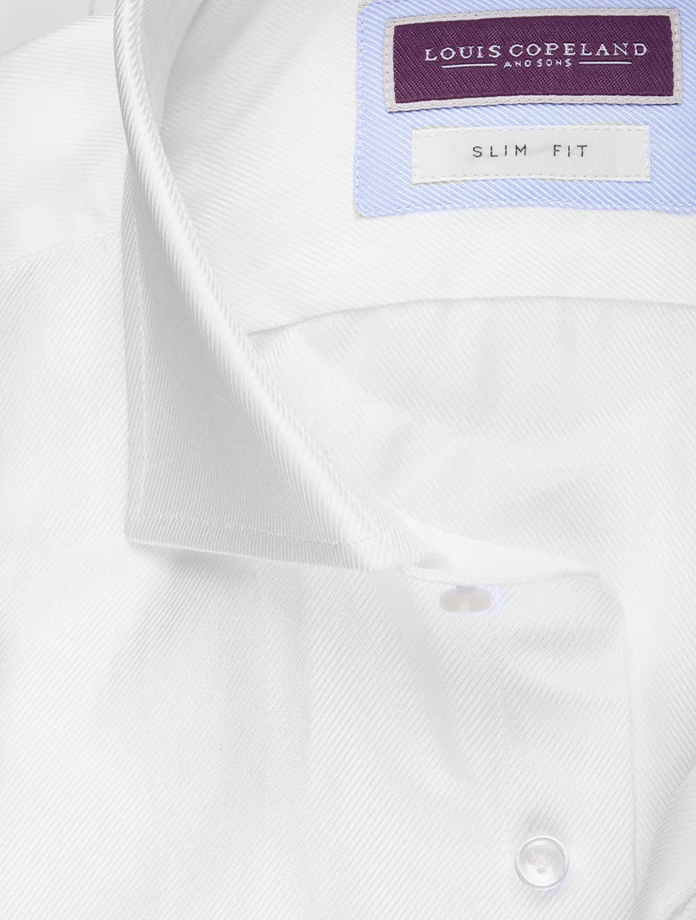 Slim Twill Shirt White