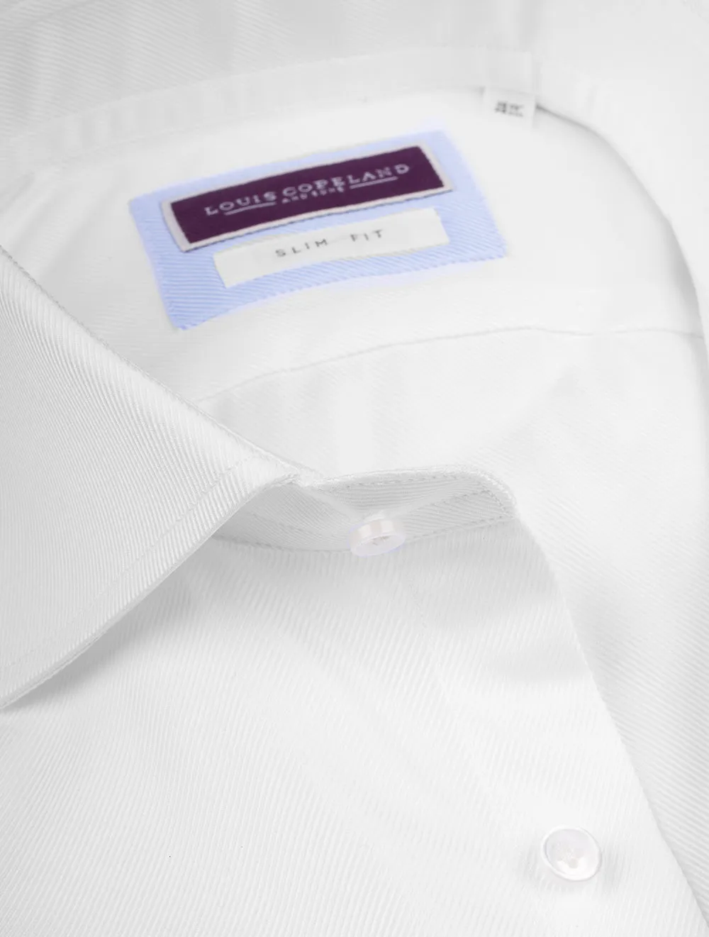 Slim Twill Shirt White