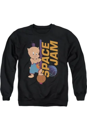 Space Jam 2 Porky Standing Adult Crewneck Sweatshirt