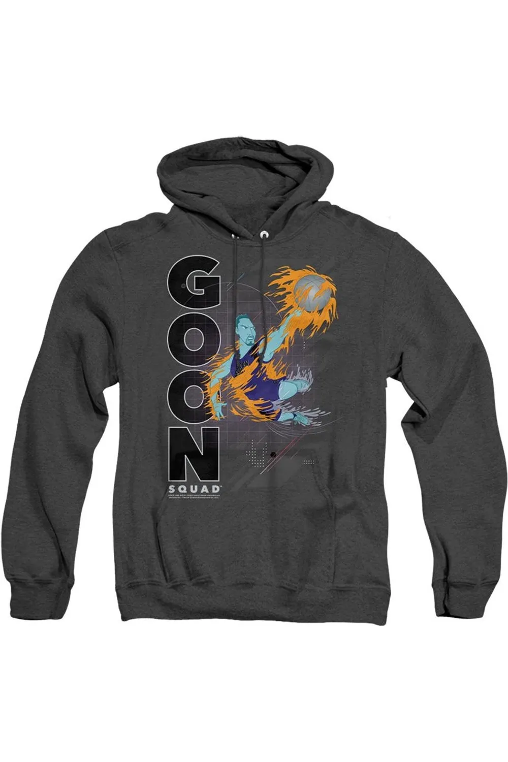 Space Jam 2 Wet Fire Adult Heather Hoodie / Hooded Sweatshirt