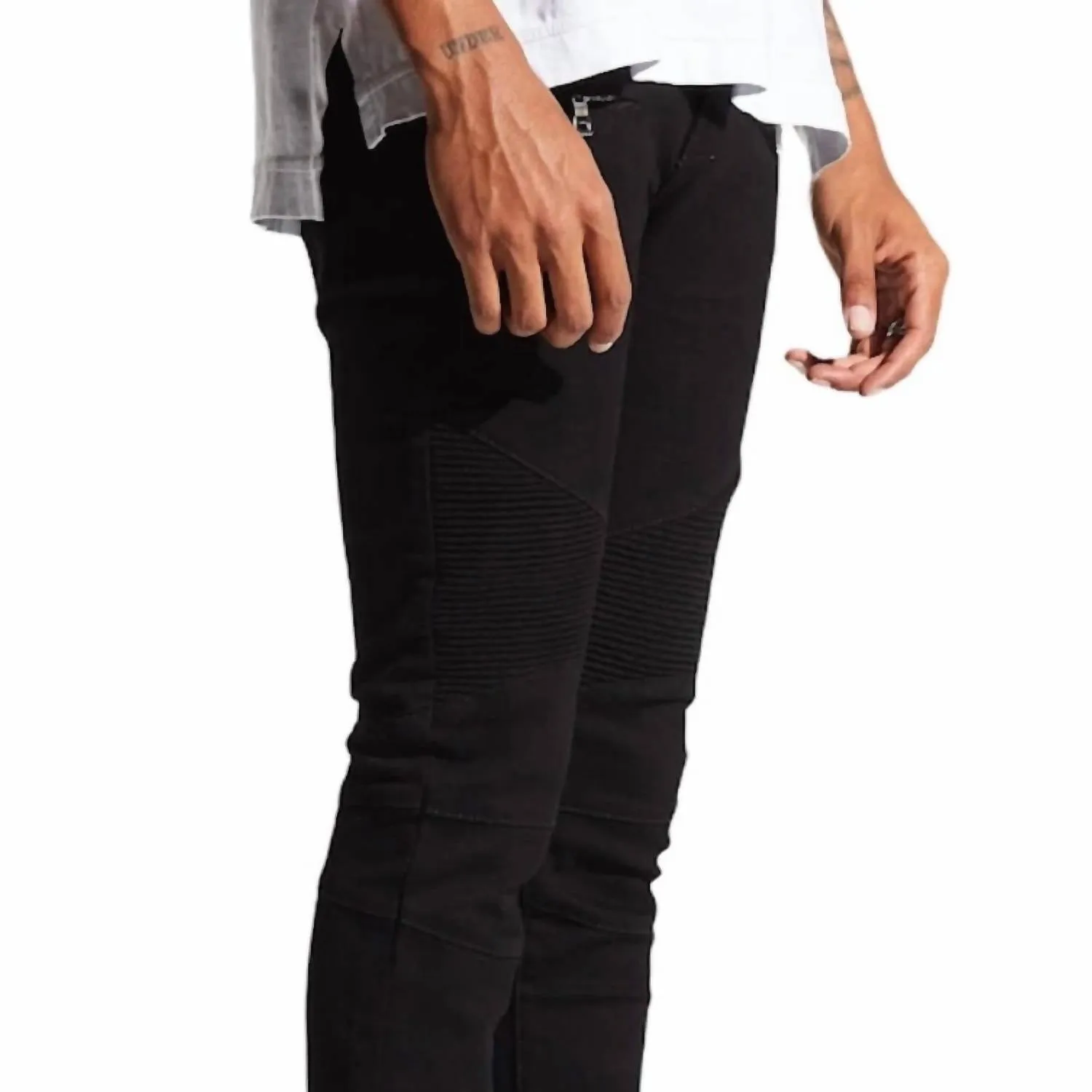 Spencer Biker Jeans In Black