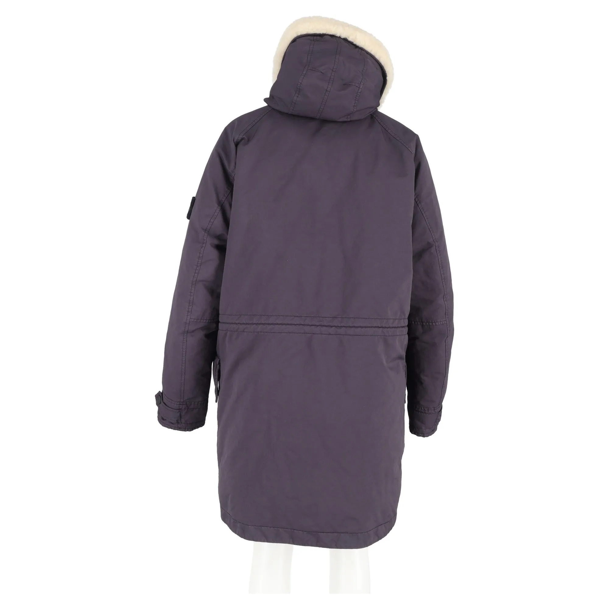 Stone Island David-TC Down Parka Jacket in Dark Burgundy Polyester