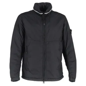 Stone Island Hidden Hood Jacket in Black Nylon