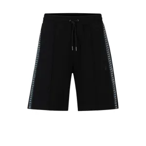 Stretch-cotton relaxed-fit shorts with stacked logo