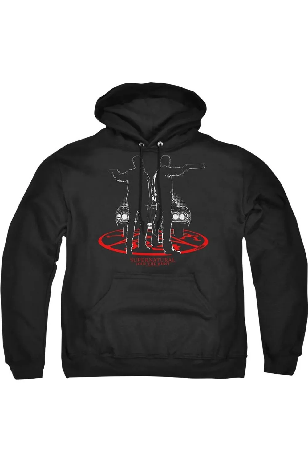 Supernatural Silhouettes Adult Pull Over Hoodie / Hooded Sweatshirt