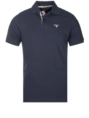 Tartan Cotton Polo Shirt Navy