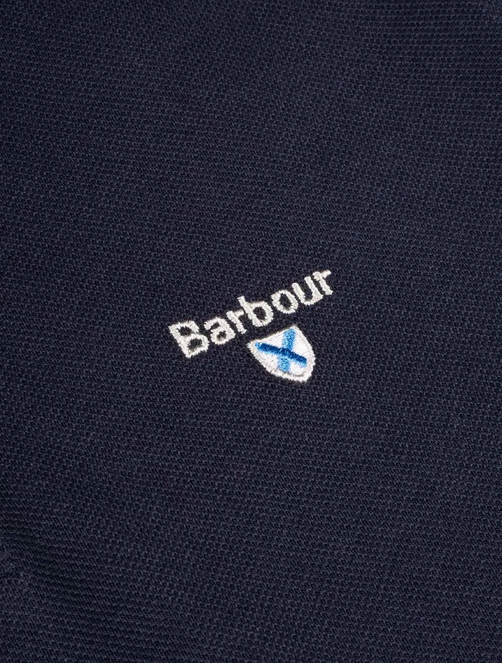 Tartan Cotton Polo Shirt Night Sky