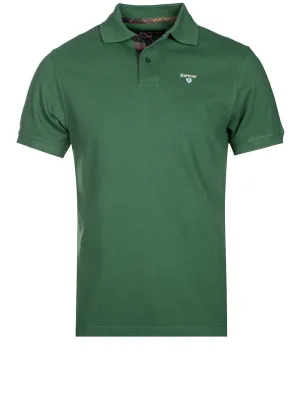 Tartan Cotton Polo Shirt Olive
