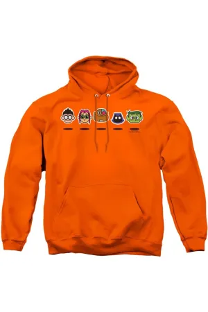 Teen Titans Go Floating Heads Adult Pull Over Hoodie / Hooded Sweatshirt
